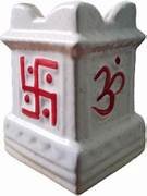 Tulsi White Ceramic Planter