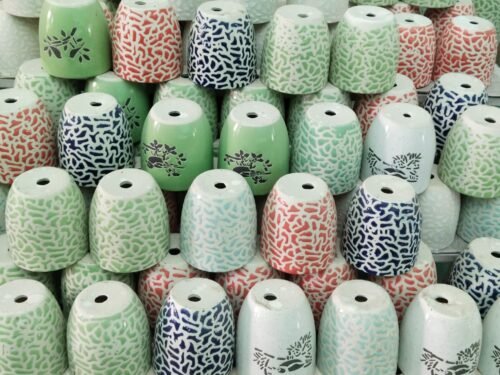 Ceramic planter in 6" (Multi colour)